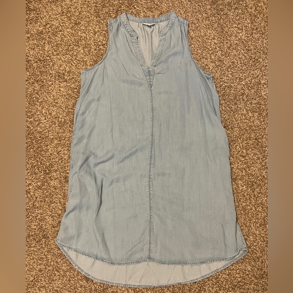 Chambray Sleeveless Dress